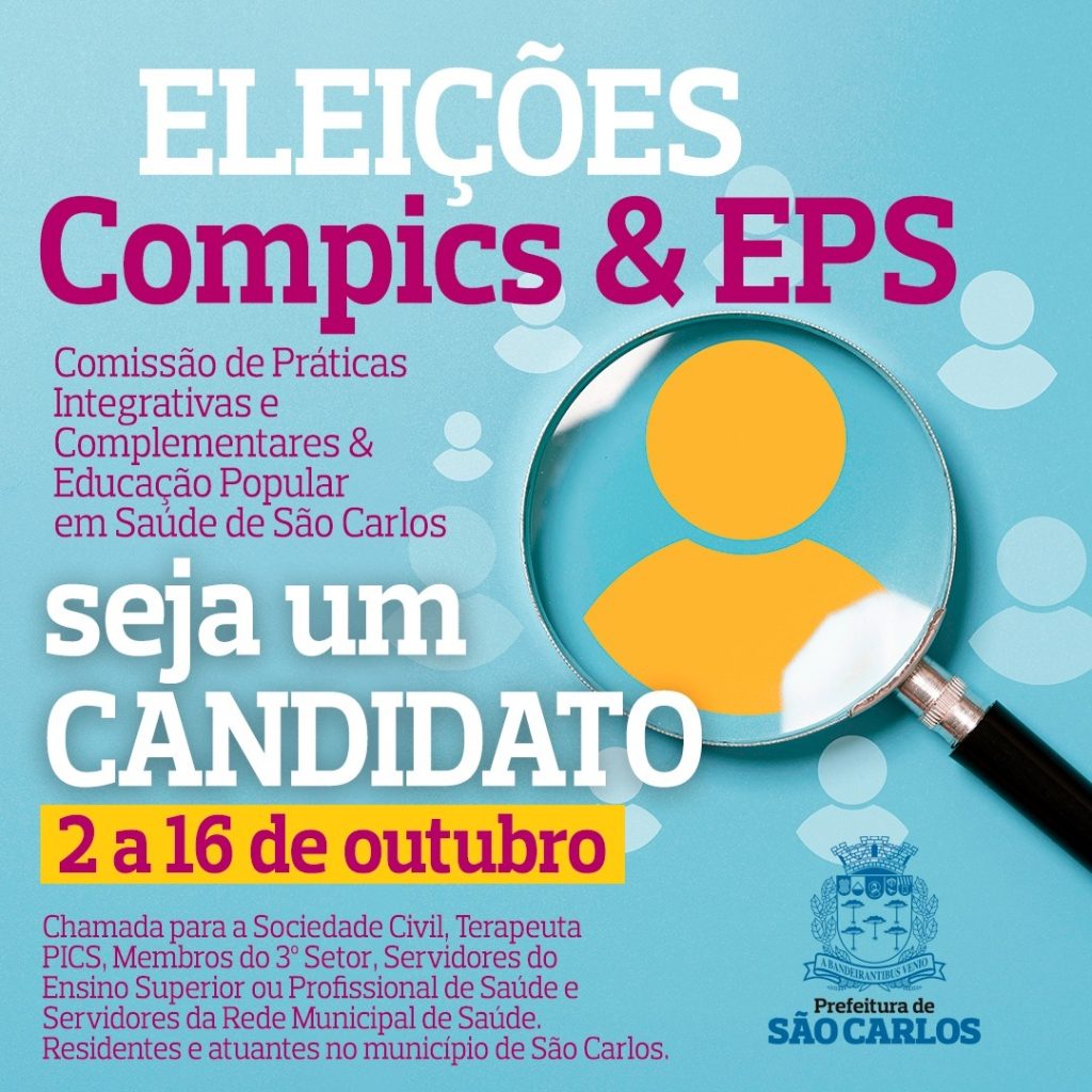 COMPICS & EPS ESTÃO COM AS INSCRIÇÕES ABERTAS PARA AS ELEIÇÕES 2023