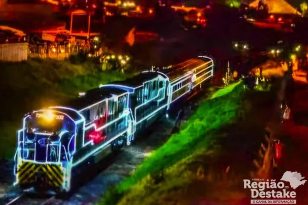 Trem iluminado “Rumo ao Natal” passará por Ibaté no dia 10 de dezembro